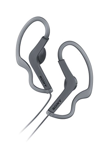 Sony MDR-AS210AP, Sport-Kopfhörer (Spritzwassergeschützt, integriertes Mikrofon) schwarz