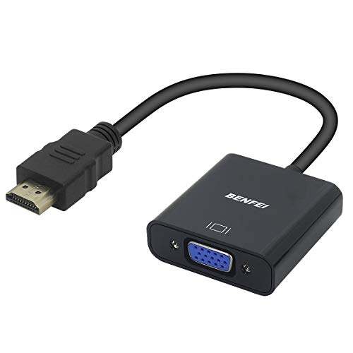 BENFEI HDMI zu VGA, Vergoldete HDMI-auf-VGA-Adapter (Stecker auf Buchse)...