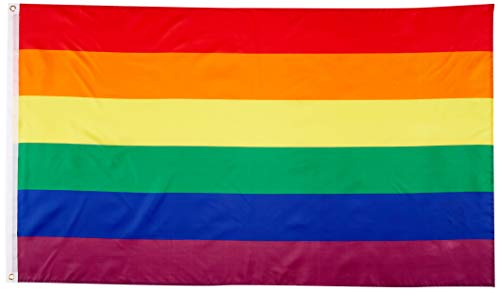 Flaggenking 17089 Regenbogen Gay - Flagge/Fahne, wetterfest, Mehrfarbig, 150x90x1...