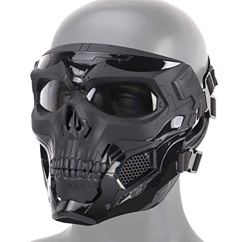 ranninao Halloween Schädel Maske Halloween Gesichtsmaske Ghost Skull Horror...