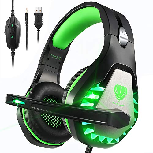 Pacrate Gaming Headset für PS4 PS5 PC Xbox One,...