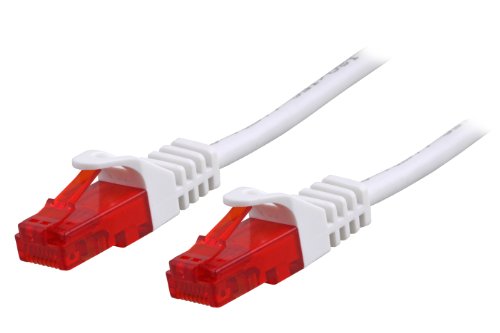 BIGtec 20m Gigabit Ethernet LAN Kabel Netzwerkkabel weiß Weiss