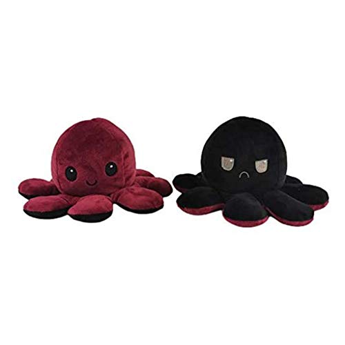Kinderspielzeug Geschenk Plüschtiere niedlich kleine Octopus Toy doppelseitige Flip...