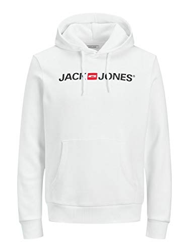 JACK & JONES Male Hoodie Logo SWhite