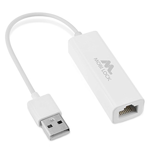 Mobi Lock USB-Ethernet (LAN) Netzwerkadapter Kompatibel mit MacBook Air,...