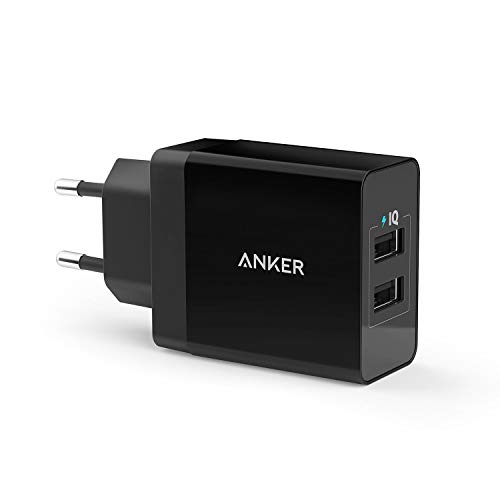 Anker 24W 2-Port USB Ladegerät mit PowerIQ Technologie für...