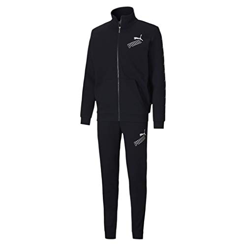 PUMA Amplified Sweat Suit Trainingsanzug, Herren, Schwarz, L