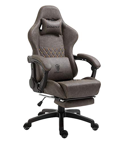 Dowinx Gaming Stuhl Bürostuhl Ergonomischer PC-Stuhl mit Massage Lendenwirbelstütze,...