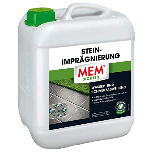 MEM Stein-Imprägnierung - 5 L - Wasserabweisend – Schmutzabweisend...