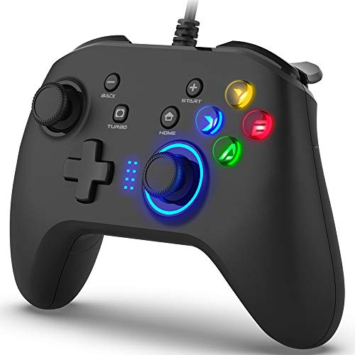 BIMONK Game Controller Wired, Gamepad mit Dual Vibration PC...