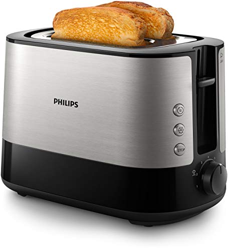 Philips HD2637/90 Toaster, 7 Stufen, Brötchenaufsatz, Stopp-Taste, 1000 W,...
