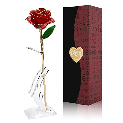 Gomyhom Rose, 24k Gold Rose Handgefertigt Konservierte Rose -...