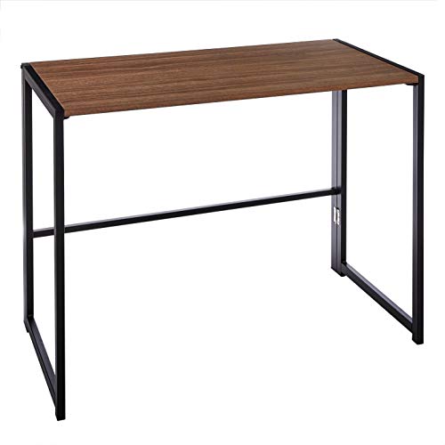 Amazon Basics Mehrzweck-Computertisch, Schreibtisch, klappbar, 102 cm, Schwarz