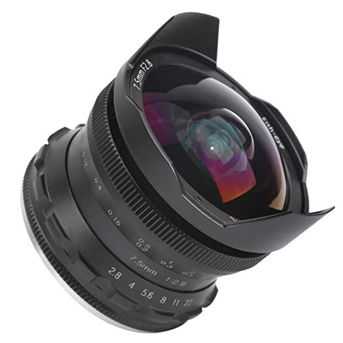 Goshyda Spiegelloses Kameraobjektiv, 7,5 Mm F2.8 FX-Mount Ultra Fide...