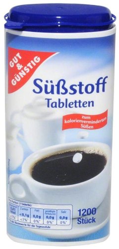 Gut und Günstig Süßstoff Tableten - 1 x 1200...