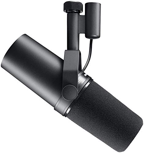 SHURE sm7b Mikrofon – Mikrofone (Studio, 50 – 20.000 Hz, Cardioid Mikrofon, kabelgebunden, schwarz)