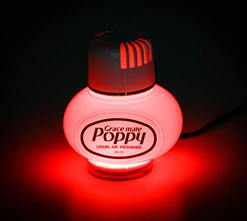 Lufterfrischer Original Poppy mit roter LED Beleuchtung, Duft Inhalt...