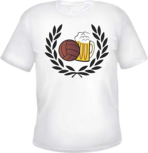 Lorbeerkranz Fussball Bier Herren T-Shirt - Tee Shirt 4XL...
