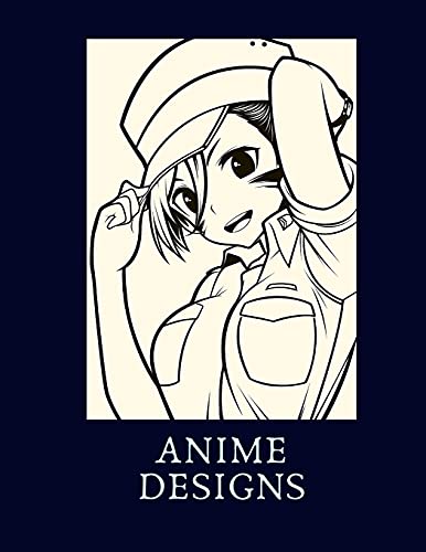 ANIME DESIGNS: Adult Coloring Book