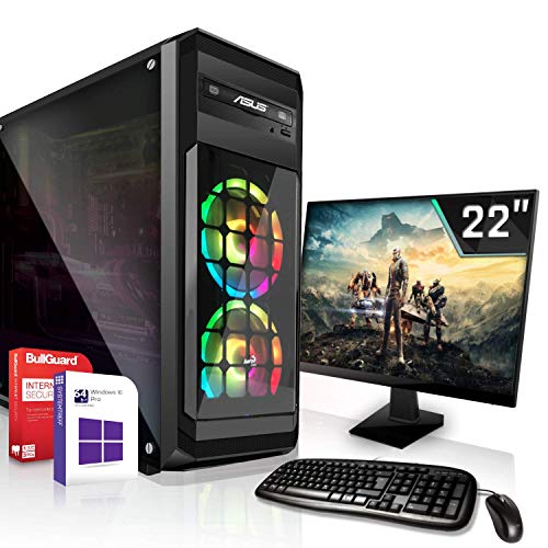 Gaming Komplett PC Set|AMD PRO A10-8770 4x3.8GHz |Marken Board|22...