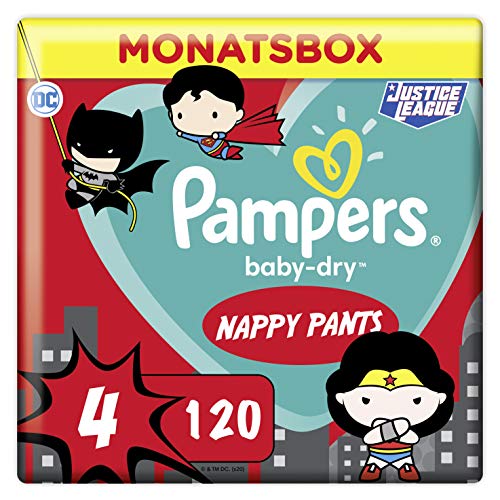 Pampers Größe 4 Baby Dry Windeln Pants, 120 Stück,...