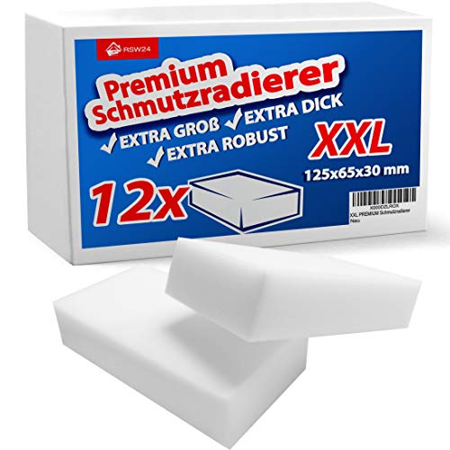 RSW24® 12 Stück Schmutzradierer PREMIUM XXL EXTRA Groß -...
