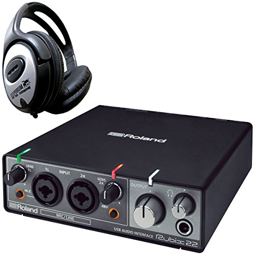 Roland Rubix22 USB Audio-Interface + keepdrum Kopfhörer