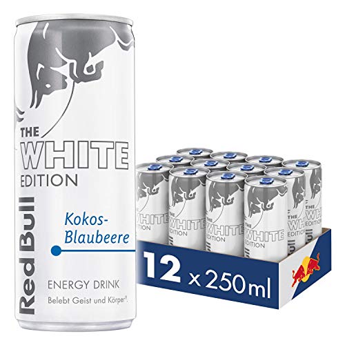 Red Bull Energy Drink Kokos-Blaubeere Dosen Getränke White Edition...