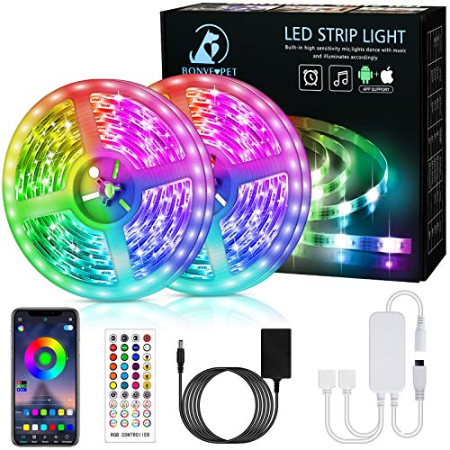 LED Strip,Bonve Pet 12M RGB LED Streifen LED Lichterkette...