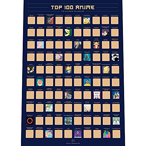 Top 100 Anime Scratch Off Poster - Die Beste...