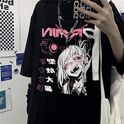 HongYa Vintage Anime Cartoon T-Shirt Frauen Tiktok Kleidung Gothic...