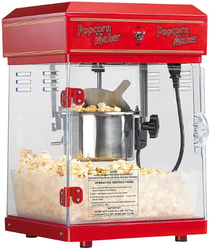 Rosenstein & Söhne Popcornmaschine: Profi-Retro-Popcorn-Maschine