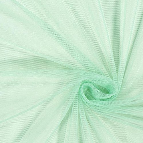 Fabulous Fabrics Tüll mintgrün, Uni, 145 cm breit – zum...