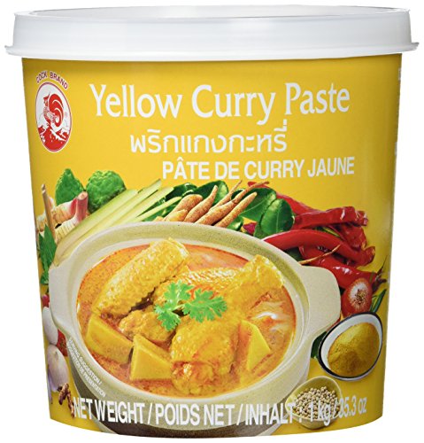 Cock Currypaste, gelb, milde Schärfe, authentisch thailändisch kochen, natürliche...