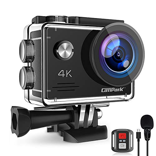 Campark Action Cam 4K 20MP WiFi Unterwasserkamera mit EIS...