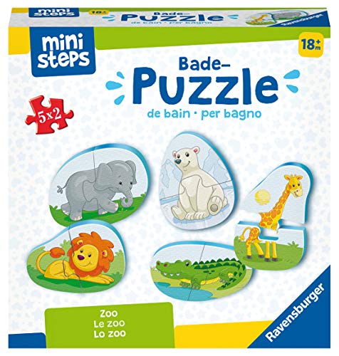 Ravensburger ministeps 4166 Bade-Puzzle Zoo - Badespielzeug, Spielzeug ab...