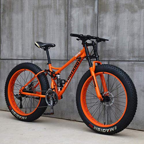 Mountainbike, 26 Zoll (66 cm), MJH-01, Erwachsene, Fat-Tyre-Mountain-Trail-Bike, 24-Gang-Fahrrad,...