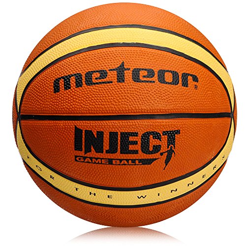 meteor® Inject: Basketball - Größe #7, 14 Paneele, Braun...