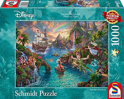 Schmidt Spiele Puzzle 59635 Thomas Kinkade, Disney-Peter Pan, 1.000...