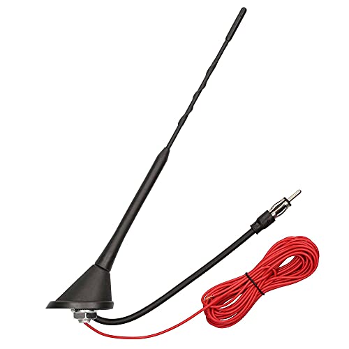 Audioproject A284 - Universal Auto-Antenne 28cm mit Fuß 16V...