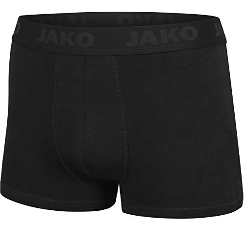 JAKO Herren Premium 2er Pack Boxershort, schwarz, XL
