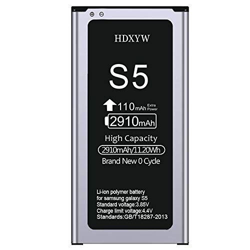 HDXYW Akku für Samsung Galaxy S5 Verbesserte Ersatz Handy-Akku...
