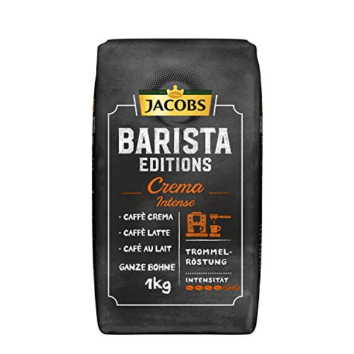Jacobs Kaffeebohnen Barista Editions Crema Intense, 1 kg Bohnenkaffee
