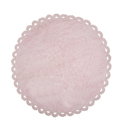 Ideenreich Chanel Teppich rund waschbar 140cm, Baumwolle, rosa, 140...