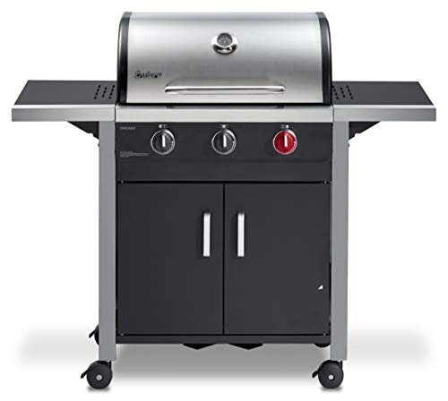 Enders® Gasgrill CHICAGO 3 R TURBO, mit Gussrost, 3-Brenner,...