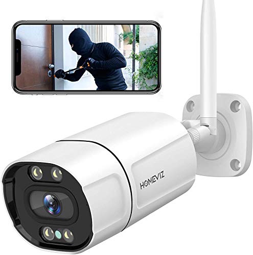 Homeviz 3MP Überwachungskamera Aussen, WLAN IP Kamera 2K Outdoor...