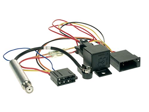 NIQ Radioanschlusskabel geeignet für Audi/Seat/Skoda/VW ISO-Antennenadapter Phantomeinspeisung & Relais