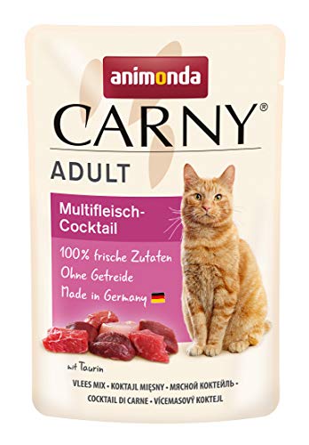 animonda Carny Adult Katzenfutter, Nassfutter für ausgewachsene Katzen, Frischebeutel,...