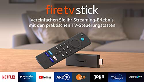Fire TV Stick mit Alexa-Sprachfernbedienung (mit TV-Steuerungstasten) | HD-Streaminggerät...