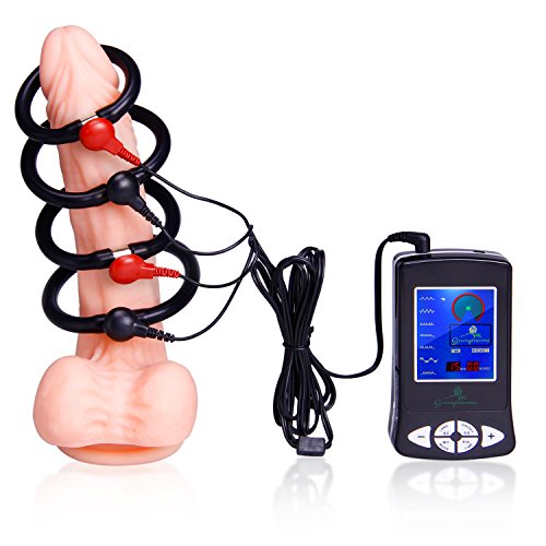 Neu!! Greenpinecone® Luxus Elektro-Penisringe-Set, Penisvergrößerung Stromschlag Cockring Sex-Spielzeug für...